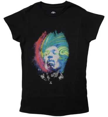 Obrázok produktu pre Jimi Hendrix Galaxy Black M Dámske Tričko