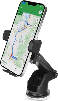 Produktbild von Avizar, Autohalterung für Smartphone mit Saugnapf und ausziehbarem Arm, Schwarz