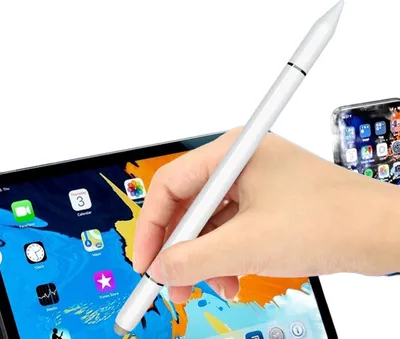 Produktbild von INF Magnetický kapacitný dotykový pero 3 v 1 kompatibilný s Apple/Huawei/Xiaomi/Samsung biely