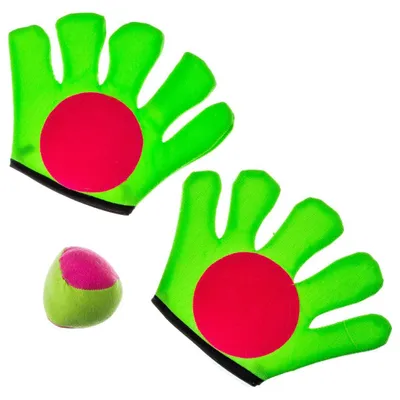 Produktbild von Klettverschlusshandschuhe x2 mit 1 Ball
