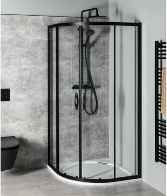 Obrázek produktu pro SIGMA SIMPLY BLACK sprchový kout kvadrant 900x900mm, R550, čiré sklo