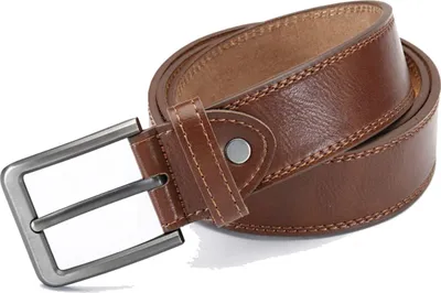 Produktbild von Herren Jeans Anzug Gürtel Männer Schnalle Wechsel Belt Gurt Riemen Braun 95 cm
