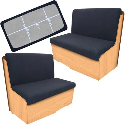 Productafbeelding van leepiya 2-delige set, elastische stoelhoezen voor campers, met 2 rugleuninghoezen