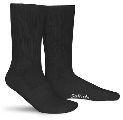Produktbild von Sukats® The Sporter, 6 Paar Sportsocken Herren, Tennissocken, Padelsocken & Laufsocken, Größe 47-50, Schwarz, Nahtlos