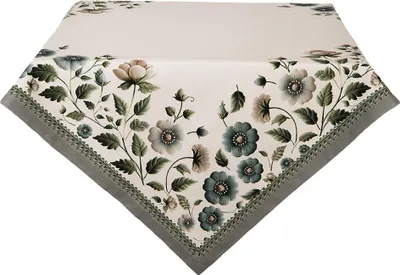 Produktbild von Clayre & Eef Tischdecke 100x100 cm Beige Baumwolle