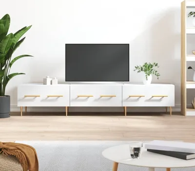 Produktbild von vidaXL TV Schrank Weiß 150x36x30 cm Holzwerkstoff - TV-Schrank - TV-Schränke - TV-Möbel - TV-Ständer