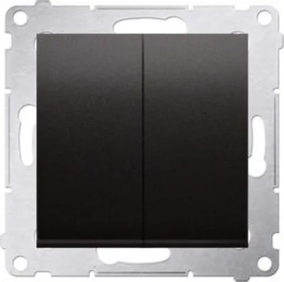 Zdjęcie produktu dla Kontakt-Simon DP2.01/48, Przyciskany przełącznik, Plastik, Antracyt, IP20, IP44, 250 V, 10 A