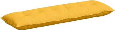 Image de vidaXL Coussin dorsal jaune clair 160 x 50 cm Tissu velours côtelé