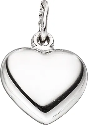 Produktbild von JOBO Kinder Anhänger Herz 925 Sterling Silber rhodiniert Herzanhänger Kinderanhänger