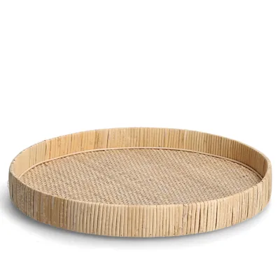 Image de zeller Plateau décoratif NATURE DH 40x5 cm beige