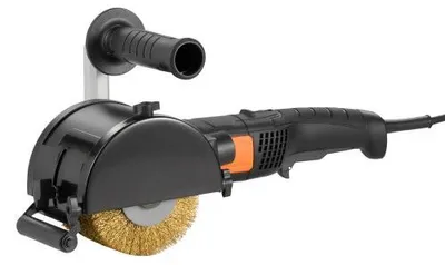 Zdjęcie produktu dla Polerka VEVOR, 1300 W, 6 regulowanych prędkości, narzędzie do wykańczania powierzchni, ręczna elektryczna polerka do metalu z tarczą polerską z drutu stalowego do stali nierdzewnej i drewna