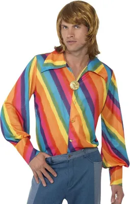 Immagine prodotto di Smiffys - Camicia "1970s" per uomo/donna Unisex SM576 (L) (Colorato)