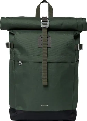 Produktbild von Sandqvist Icon Rolltop - Rucksack M 14" 60 cm (dawn green with dark brown leather)