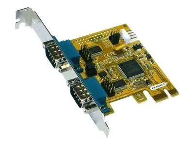 Zdjęcie produktu dla EXSYS GmbH Karta PCIe 2S Serial RS-232, MosChip (EX-44042-2)