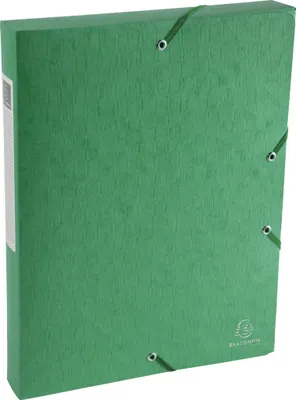 Image de Exacompta 10x Boite de classement Exabox Dos 40mm Scotten A4 Vert 50813E