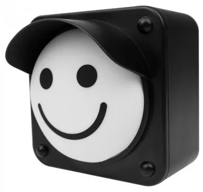 Zdjęcie produktu dla Lampa stołowa LED sygnalizator nocne czarna 1W zimna tworzywo sztuczne wym:12x12x10cm IP20 Mary's