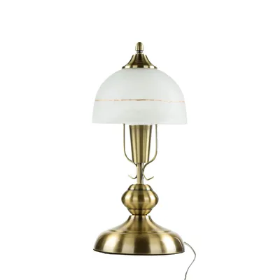 Produktbild von Rabalux 8812 Tischleuchte Flossi, E14, bronze-silber-weiß, rund, Klassisch, ø160mm
