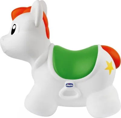 Produktbild von Chicco Hüpfendes Pferd, aufblasbar, Kunststoff, inklusive Pumpe, trainiert Gleichgewicht