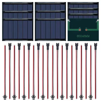 Produktbild von Mini Solarzelle Solarpanel - 3 V - 65 x 48 mm - 10 Stück