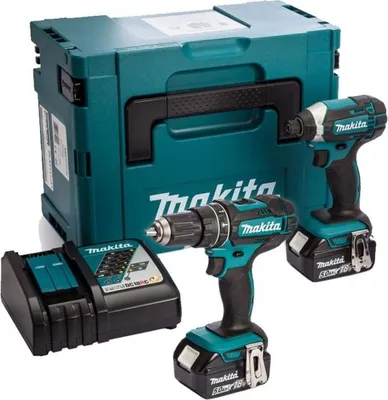 Produktbild von Makita DLX2131TJ Akku-Combo-Kit 2x5Ah 18V Li-Ion im Koffer