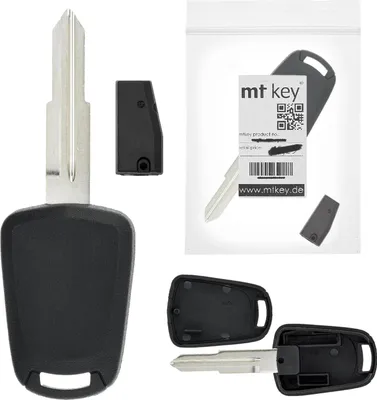 Produktbild von MT-KEY Auto Zünd Schlüssel Rohling DWO4 / DWO5 + ID60 80 Bit T16 Keramik Transponder Wegfahrsperre kompatibel mit Chevrolet Nubira Sw J200 04-09 Daewoo Nubira Sw 04-09