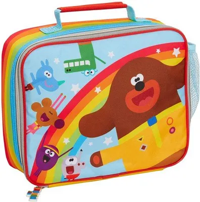 Produktbild von Regenbogenschachtel für Kinder, isolierte Schultasche mit Trinkbecherhalter, blau, eine Größe, Schulkoffer