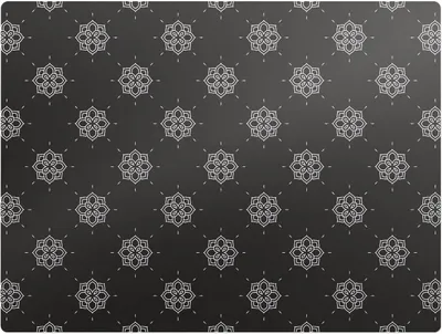 Produktbild von Retro-Blumenmuster – Bodenschutzmatte – Stuhlunterlage 120x90 cm – Rutschfest – Hartbodenmatte
