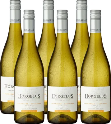 Produktbild von Horgelus Colombard-Sauvignon Côtes de Gascogne I.G.P. (6x 0,75l) - Trockener, aromatischer Weißwein mit Zitrus- und frischen Apfelnoten