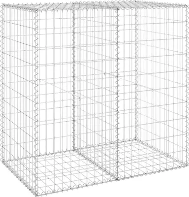 Obrázok produktu pre vidaXL Gabiónová stena s krytom z pozinkovanej ocele 100x60x100 cm