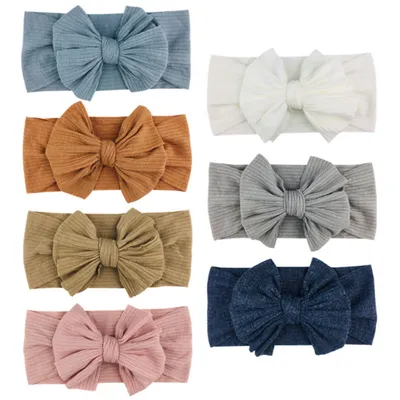 Obrázok produktu pre Balenie 7 kusov detská čelenka dievčatá čelenka pre novorodencov dievčatá čelenka elastický nylon čelenka