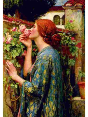 Zdjęcie produktu dla Puzzle Bluebird Puzzle John William Waterhouse Dusza róży 1000 Teile