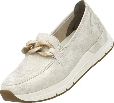 Produktbild von Rieker Damen Slipper Sneaker sportlich Kette 58944, Größe:38 EU, Farbe:Beige