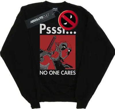 Produktbild von Marvel - "No One Cares" Sweatshirt für Herren BI21368 (XXL) (Schwarz)