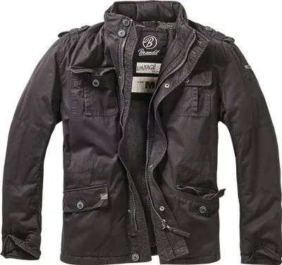 Produktbild von Brandit Winterjacke Herren Britannia Winter schwarz Basics 100% Baumwolle XXL
