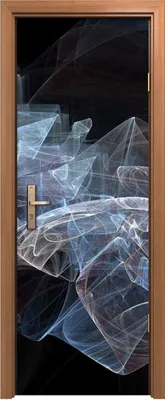 Produktbild von Türposter 70x200 cm Türaufkleber Türtapete Türfolie Klebefolie abstrakte fraktale Malerei