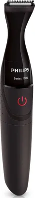 Produktbild von Philips MULTIGROOM Series 1000 MG1100/16 Besonders präziser Bartstyler, Waschbar, Keine Wartung – muss nicht geölt werden, Schwarz, Rot
