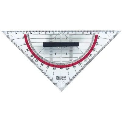 Produktbild von Herlitz 10412310, 45° Dreieck, Kunststoff, Transparent, 1 Stück(e)