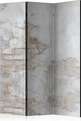 Produktbild von 3-teiliger Einseitiger Vlies Paravent - Stony Story 135x172 cm Muster f-C-0139-z-b