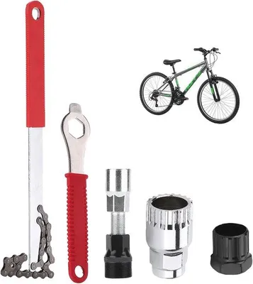 Obrázek produktu pro Sada pro demontáž řetězu kola - 5dílná sada cyklistických nástrojů pro kliky, kazetu a řetěz