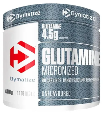 Produktbild von DYMATIZE Glutamin Pulver Glutamine Miconized Aminosäure 100% L-Glutamin 400 g