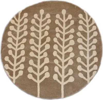 Productafbeelding van Kruidenbeige, ronde vloerkleden (diameter 200 cm)