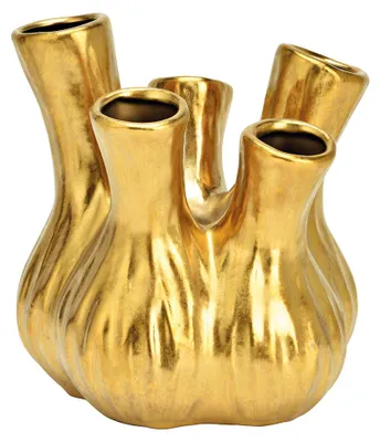 Productafbeelding van Vaas van keramiek goud (B/H/D) 20x21x20cm