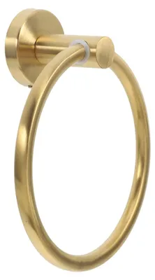 Handtuchring Edelstahl Gold rund Wandmontage