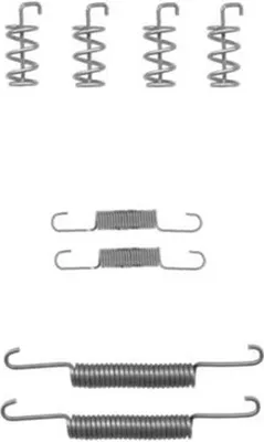 Imagen del producto de Kit de accesorios para zapatas de freno de estacionamiento, 8 piezas, marca HELLA, compatible con, entre otros, el modelo VOLVO V70
