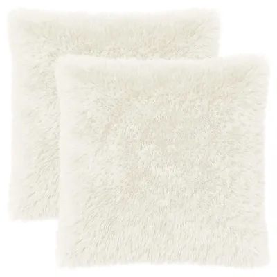 Zdjęcie produktu dla Pokrowce na poduszki vidaXL, 2 szt., HEERLEN, białe, 65 x 65 cm, polar PV