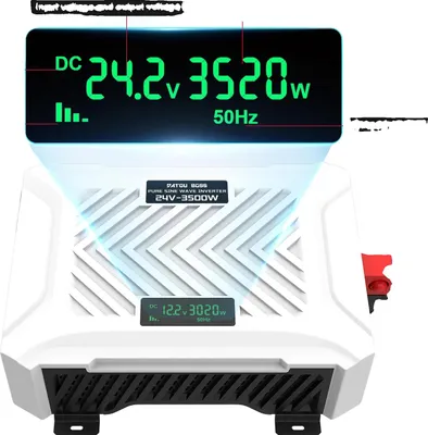 Image de Onduleur DC à AC, haute efficacité, refroidissement fiable, 24V 3500W, Europe