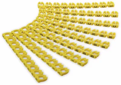 Zdjęcie produktu dla Goobay 72518, Żółty, PCW, 90 szt., Czarny, 5,6 - 7,4 mm², 5,6 - 7,4 mm