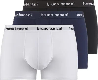 Produktbild von Bruno Banani 3er Pack Short Herren Easy Life Blau Weiss Schwarz