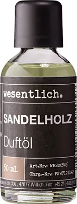 Produktbild von Sandelholz Duftöl 50ml von wesentlich.