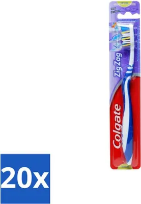 Zdjęcie produktu dla Colgate szczoteczka do zębów ZigZag Medium - 1 szczoteczka - opakowanie wartościowe - 20 sztuk